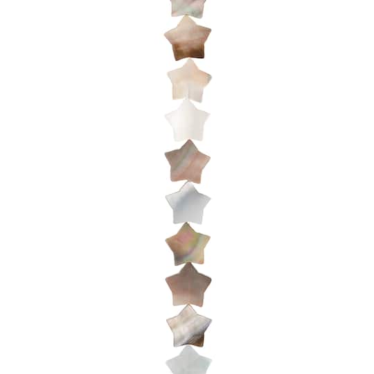 12 Pack: Gray Shell Star Beads, 10mm by Bead Landing™